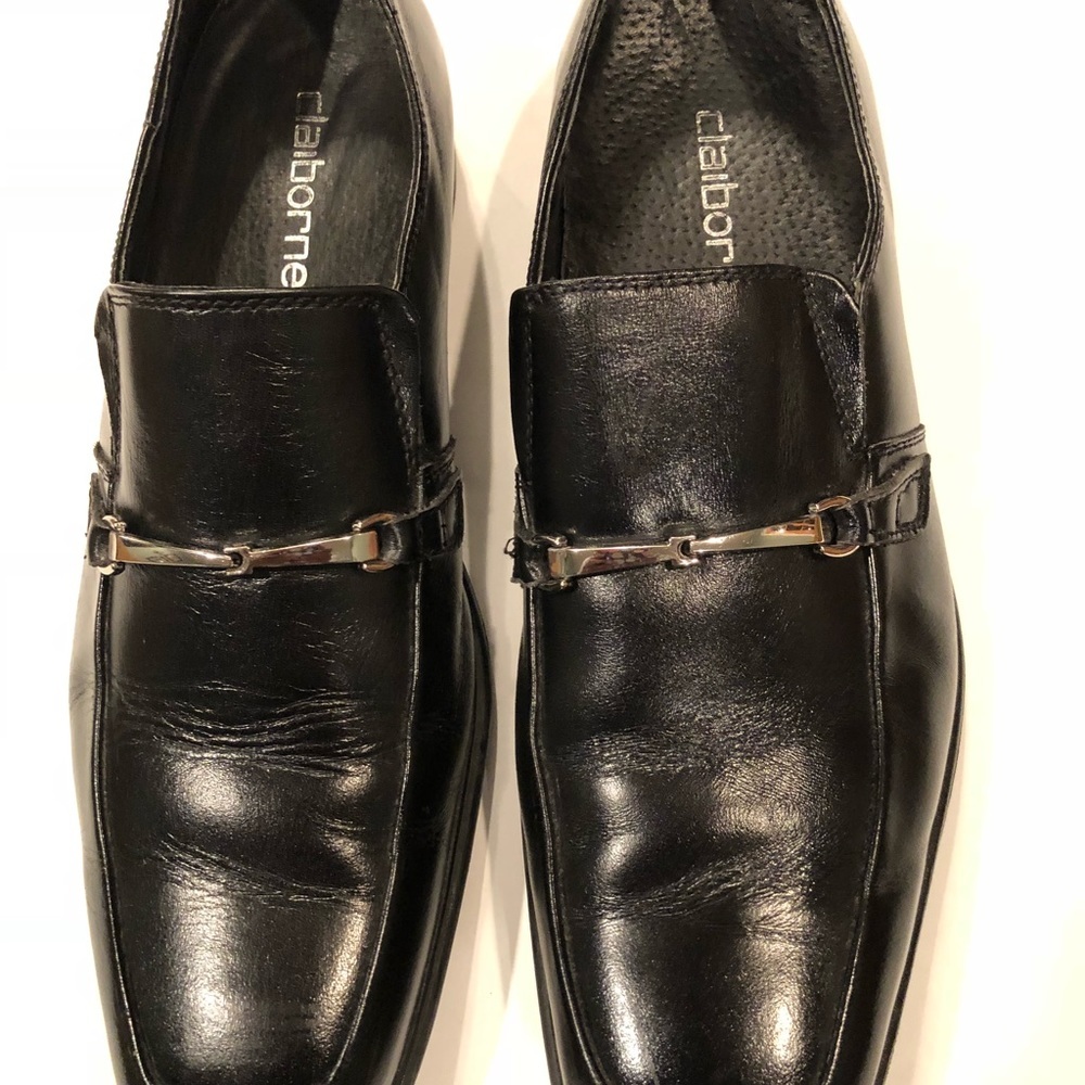 Claiborne Men’s Black Slip-On Dress Shoe sz 9